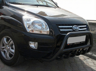 Kia Sportage 2004–2010 Kængurubøjle WT003 Black (rustfrit stål) foto 5
