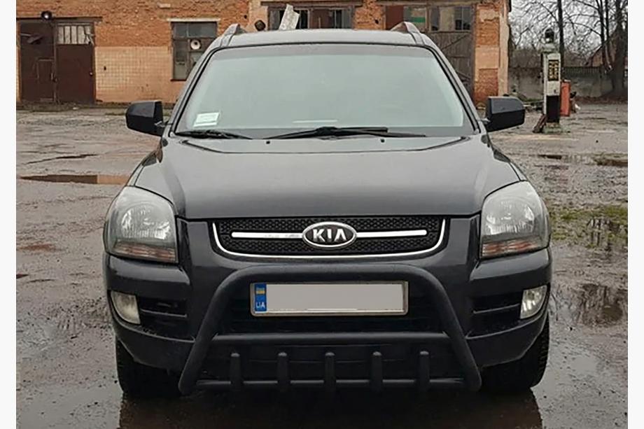 Kia Sportage 2004–2010 Kængurubøjle WT003 Black (rustfrit stål) Image