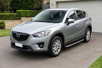 Mazda CX-5 2012–2017 Fullmond sidetrin (2 stk., aluminium) foto 1