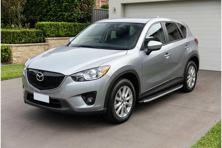 Mazda CX-5 2012–2017 Fullmond sidetrin (2 stk., aluminium) Image