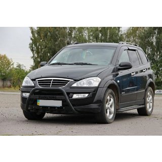 Frontbøjle WT004 Black (rustfrit stål) SsangYong Action 2005–2018 foto 1