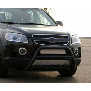 Frontbøjle WT003 Black (rustfrit stål) Chevrolet Captiva 2006–2019 foto 4