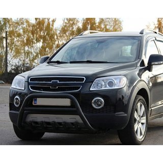 Frontbøjle WT003 Black (rustfrit stål) Chevrolet Captiva 2006–2019 foto 3