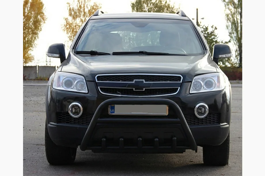 Chevrolet Captiva 2006–2019 Frontbøjle WT003 Black (rustfrit stål) Image