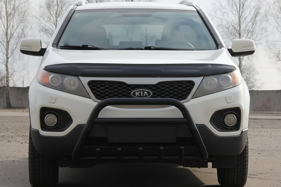 Kia Sorento II XM 2009–2014 Kængurubøjle WT003 Black (rustfrit stål) Image