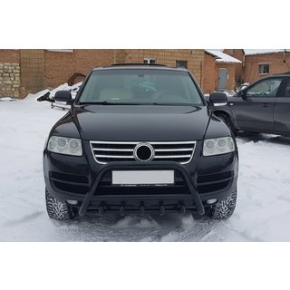 Kængurubøjle WT003 Black Special (rustfrit stål) Volkswagen Touareg 2002–2010 foto 1