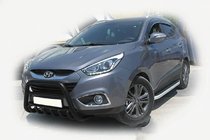 Hyundai IX-35 2010–2015 Frontbøjle WT003 Black (rustfrit stål) foto 3