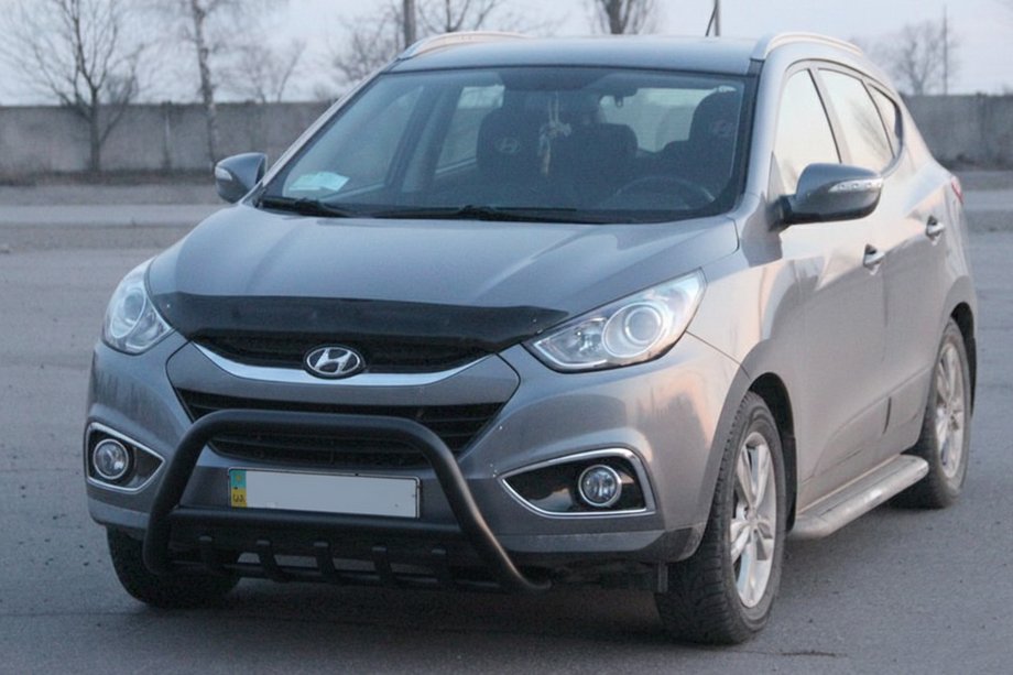 Hyundai IX-35 2010–2015 Frontbøjle WT003 Black (rustfrit stål) Image