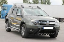 Renault Duster 2008–2017 Frontbøjle med WT004 Black-tekst (rustfrit stål) foto 2