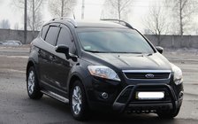 Ford Kuga 2008–2013 Kængurubøjle WT003 Black (rustfrit stål) foto 3