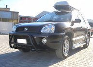 Hyundai Santa Fe 1 2000–2006 Kængurubøjle WT003 Black (rustfrit stål) foto 1