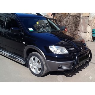 Kængurubøjle WT004 Black (rustfrit stål) Mitsubishi Outlander 2001–2006 foto 4