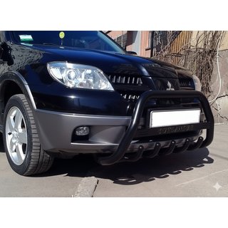 Kængurubøjle WT004 Black (rustfrit stål) Mitsubishi Outlander 2001–2006 foto 3
