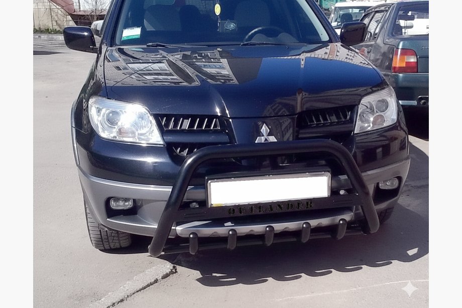 Mitsubishi Outlander 2001–2006 Kængurubøjle WT004 Black (rustfrit stål) Image