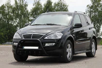 SsangYong Kyron 2005–2014 Bullbar WT003 Black (rustfrit stål) foto 1