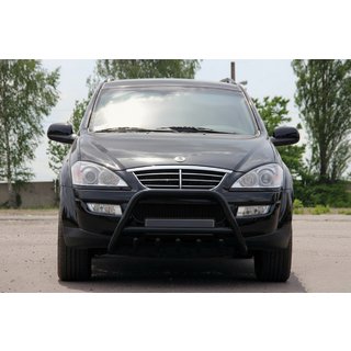 Bullbar WT003 Black (rustfrit stål) SsangYong Kyron 2005–2014 foto 2