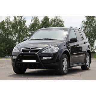 Bullbar WT003 Black (rustfrit stål) SsangYong Kyron 2005–2014 foto 1