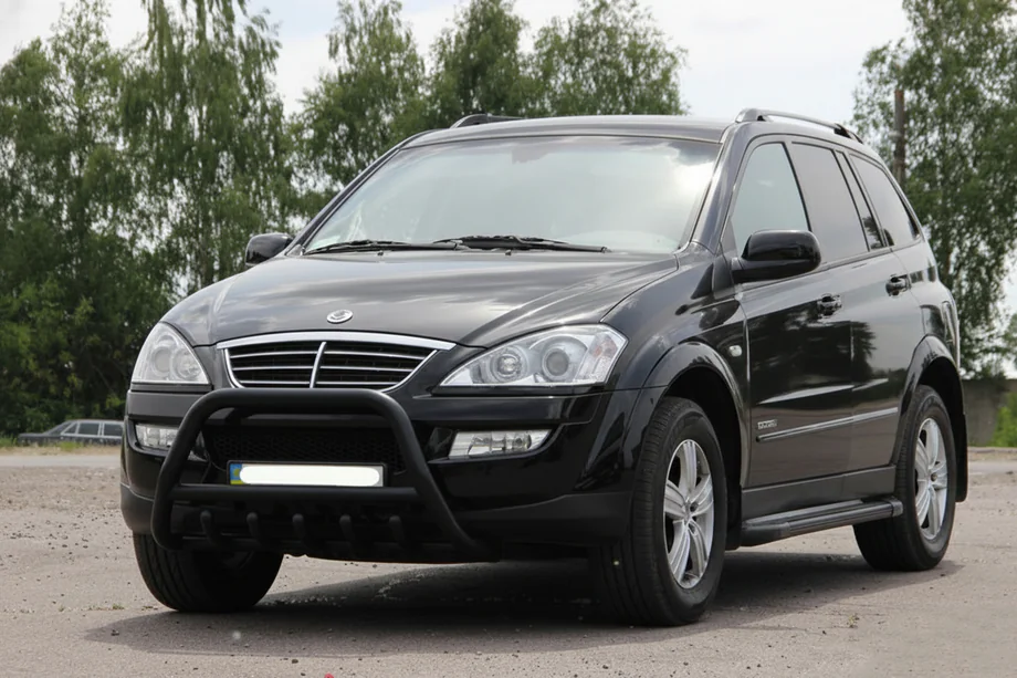 SsangYong Kyron 2005–2014 Bullbar WT003 Black (rustfrit stål) Image