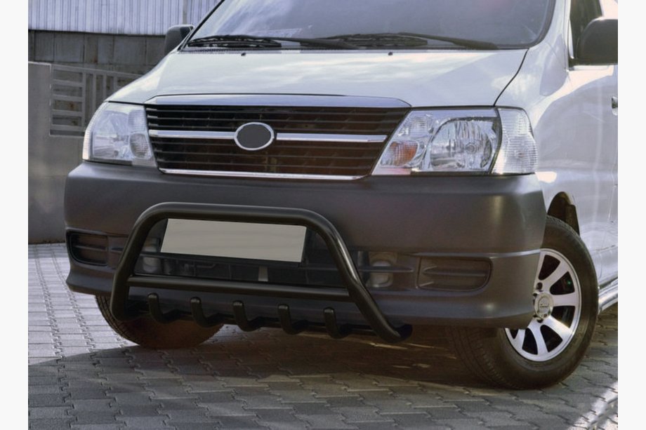 Toyota HiAce Bullbar WT003 Black (rustfrit stål) Image
