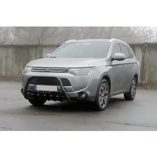 Kængurubøjle WT004 Black (rustfrit stål) Mitsubishi Outlander 2012–2021 foto 4