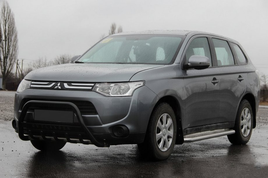 Mitsubishi Outlander 2012–2021 Kængurubøjle WT004 Black (rustfrit stål) Image