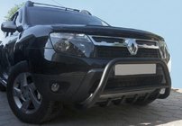 Renault Duster 2008–2017 Kængurubøjle uden logo WT003 Black (rustfrit stål) foto 3