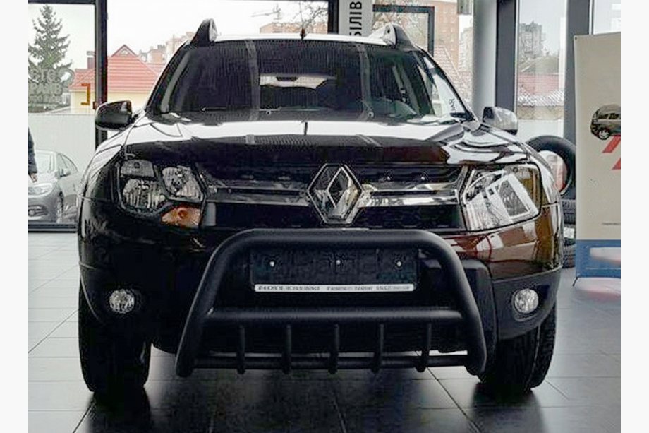 Dacia Duster 2008–2018 Kængurubøjle uden logo WT003 Black (rustfrit stål) Foto 4
