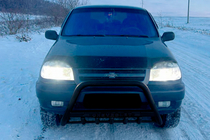 Chevrolet Niva 1998–2020 Frontbøjle WT004 Black (rustfrit stål) foto 2