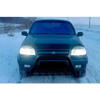 Frontbøjle WT004 Black (rustfrit stål) Chevrolet Niva 1998–2020 foto 2