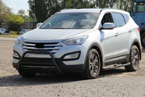Hyundai Santa Fe 3 2012–2018 Frontbøjle WT003 Black (rustfrit stål) foto 5