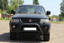Mitsubishi Pajero Sport 1996–2007 Bullbar WT003 Black (rustfrit stål) foto 4