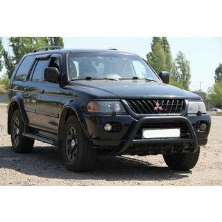 Bullbar WT003 Black (rustfrit stål) Mitsubishi Pajero Sport 1996–2007 foto 1