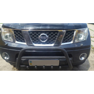 Bullbar WT003 Black (rustfrit stål) Nissan Navara 2006–2015 foto 3