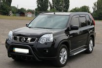 Nissan X-trail T31 2007–2014 Frontbøjle WT003 Black (rustfrit stål) foto 1
