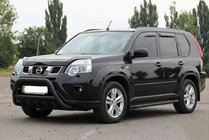 Nissan X-trail T31 2007–2014 Frontbøjle WT003 Black (rustfrit stål) foto 2