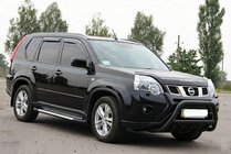 Nissan X-trail T31 2007–2014 Frontbøjle WT003 Black (rustfrit stål) foto 6