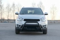 SsangYong Korando 2010–2019 Kængurubøjle WT003 Black (rustfrit stål) foto 4
