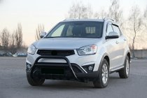 SsangYong Korando 2010–2019 Kængurubøjle WT003 Black (rustfrit stål) foto 3