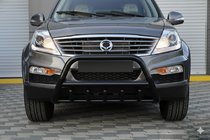 SsangYong Rexton I 2001–2017 Bullbar WT003 Black (rustfrit stål) foto 1