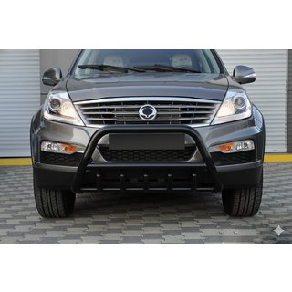 Bullbar WT003 Black (rustfrit stål) SsangYong Rexton I 2001–2017 foto 1