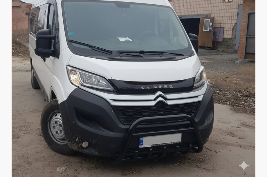 Fiat Ducato 2006–2025 Frontbøjle WT003 Black (rustfrit stål) Image