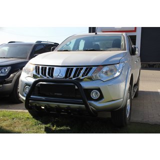 Bullbar WT003 Black (rustfrit stål) Mitsubishi L200 2015–2024 foto 1