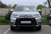 Mitsubishi Outlander 2012–2021 Kængurubøjle WT003 Black (rustfrit stål) foto 4