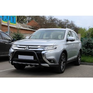 Kængurubøjle WT003 Black (rustfrit stål) Mitsubishi Outlander 2012–2021 foto 3