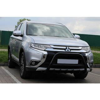 Kængurubøjle WT003 Black (rustfrit stål) Mitsubishi Outlander 2012–2021 foto 1