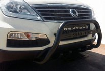 SsangYong Rexton I 2001–2017 Frontbøjle WT004 Black (rustfrit stål) foto 1