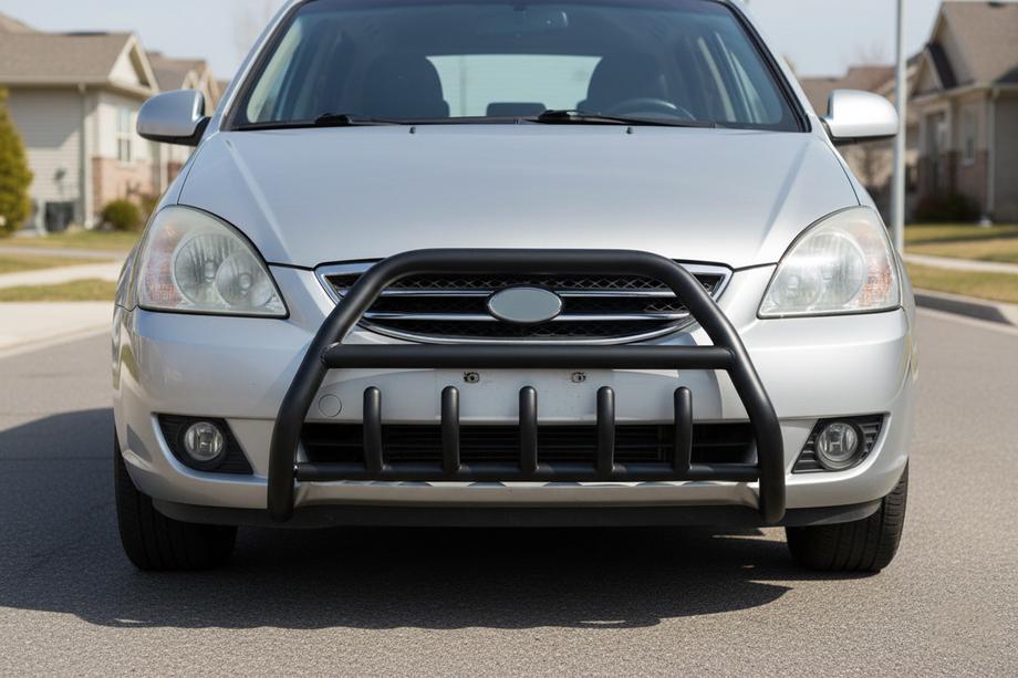 Kia Carens 1999–2012 Bullbar WT003 Black (rustfrit stål) Image