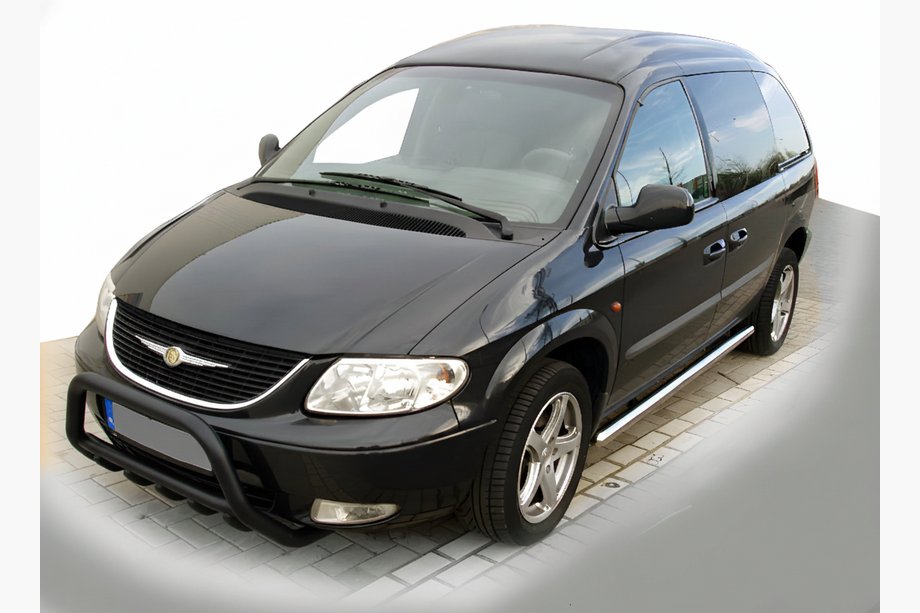 Chrysler Voyager 2001–2007 Frontbøjle WT003 Black (rustfrit stål) Image