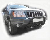 Jeep Grand Cherokee WK 2004–2010 Kængurubøjle WT003 Black foto 1