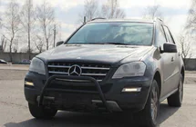 Mercedes ML W164 2005–2011 Kængurubøjle WT003 Black (rustfrit stål) foto 4